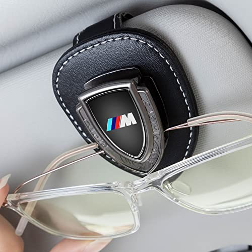 meisuH Car Sunglasses Holder for BMW M M2 M4 M5 M6 M8 X1 X2 X3 X5 X6 M135i M240i Z4 328i X7,Glasses Holder for Vehicle,Visor Sunglasses Clip for Men Women,Clip-on Car Glasses Holder Black
