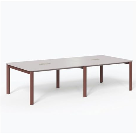 YHWKGZ Konferenztisch, Groß, Rechteckig, 240 X 120 cm, for 8–10 Besprechungen, Mit Rechteckigen Ösen, Seminartisch for Führungskräfte, Schreibtische for Büro-Besprechungsräume