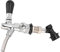 Qukaim Grifo de Cerveza Ajustable con Control de Flujo - Grifo Cerveza para Casa, Barril y Fiestas | Acero Inoxidable Cromado, G5/8 Roscado, Baja Espuma (19.5cm)