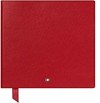 Montblanc Notebook 116521 Fine Stationery #146 – Liniertes Notizbuch aus Leder mit Softcover in DIN A5 – Farbe: Red – 192 Seiten