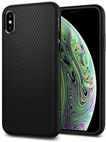 Spigen 063CS25114 New iPhone Xs/X Case Liquid Air Matte Schwarz