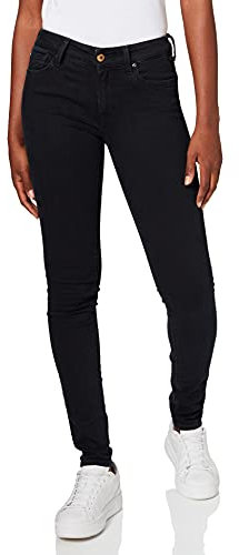 Replay Damen New Luz Jeans, Schwarz (098 Black), 24W / 28L