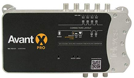 Centrale programmable Avant X Pro avec entrée FM et 4 UHF avec autoprogrammation 532121 de téléviseurs