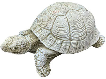 Darthome Ltd Small 18cm Heavy Stone Tortoise Garden Animal Ornament Concrete Statue Figure