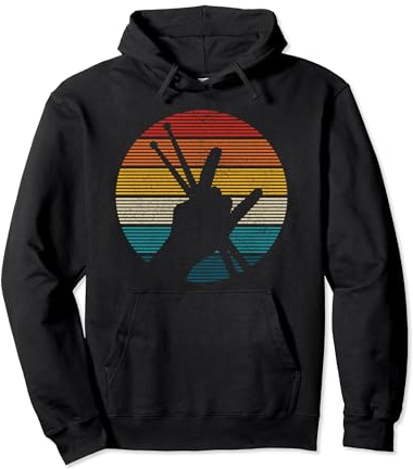 Drummer Vintage Rock & Roll Musiker Schlagzeuger Geschenk Pullover Hoodie