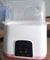 Baby Bottle Sterilizer 2 in 1 Baby Bottle Heater Steam Sterilizer with Quick Defrosting LCD Display Baby Food Heater Warm Function Space for 2 Bottles of Breast Milk Or Baby Milk