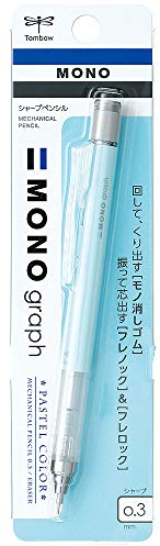 Tombow Druckbleistift Monograph, Stifte, 0,3 mm, DPA-137A, eisblau
