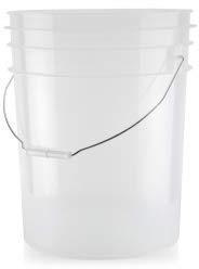 Generic The Ultimate Clear Transparent Car Wash Bucket 20L (5 Gallons) (1 Bucket)