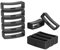 ISABAKE Ersatz-Befestigungsringe kompatibel mit Garmin Forerunner 235 230 620 630 735XT Band (10 Stück) Silikonverbinder Sicherheitsschlaufe für Approach S20 S5 S6 Smartwatch, schwarz