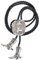 Bolo Krawatten für Herren Western - 3D Cowboy Hut Bolo Tie Design mit Vintage Cowboy Stiefeln Bolo Krawatte Western Bolotie Cowboy Bola Krawatte, Cowboy-Hut, silberfarben, Large