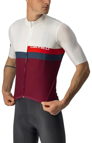 CASTELLI 4522017-065 A BLOCCO JERSEY Sweatshirt Men's Ivory/Red-Blue-Bordeaux XL