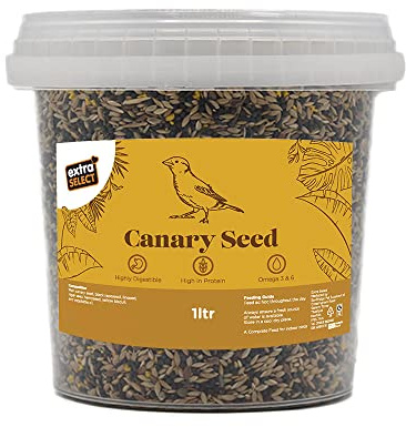 Extra Select Indoor Bird Feed Mixed Canary Seed Bucket - 1L, 800g