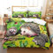 JOGAMA Bettwäsche 135x200 cm Süßer Igel, 3D Bettwäsche Set Mikrofaser Bettbezug Igel für Kinder, Weiche Bettbezüge + 2 Kissenbezug 80x80 cm, mit Reißverschluss