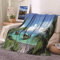 Blanket Aesthetic, Kuscheldecke 150x200 Grün Flanell Weiß Blau Seeboot Flanelldecke Weich Kuschelig Warm Wohndecke Sofa Bett Geschenk