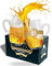 MUGBALLS American Football Glas mit Henkel (2er Set) - 650ml - Krüge mit fühlbarer Naht - Pint - Super Bowl Fans - Geschenk - Game Day - Mit Griff