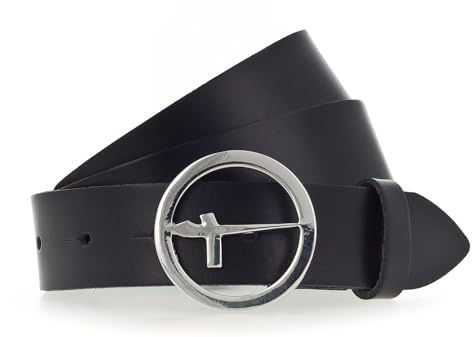 Tamaris Damen Gürtel schwarz/silber 110