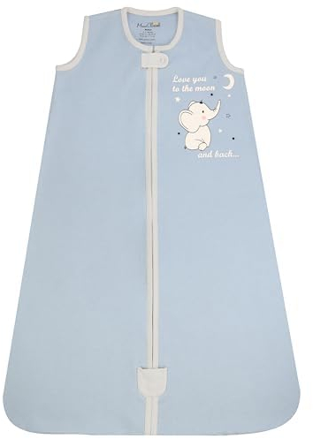 Mama Cheetah Baby Schlafsack 1.0 TOG, Bio-Baumwolle, Tragbare Babydecke, Schlafsack mit 2-Wege-Reißverschluss, Ganzjahres-Baby-Schlafsack, Kleinkind Junge Mädchen Neugeborenes, X-Large (18-24 Monat)