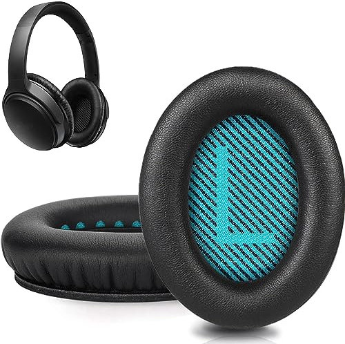 QC25 Ersatz-Ohrpolster, kompatibel mit Bose QC15 / QC25 / QC35 & 35 ii / QC2 / AE2 / AE2i / AE2W / Soundlink Kopfhörern, Ohrenschützer, Memory-Schaum-Ohrpolster