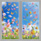 DERAYEE Fenstersticker Ostern Selbstklebend 8 Blätter, Fensterdekoration Ostern mit Tulpen, Blumen, Schmetterlinge, Fenster Aufkleber Dekorationen Wiederverwendbar für Ostern