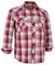 Dctop Herren Hemd Langarm Druckknöpfen Unifarben Kariertes Anzug Regular Fit Freizeithemd Männer Bügelleichtes Business Hemd (Rot Kariert #27 2XL)