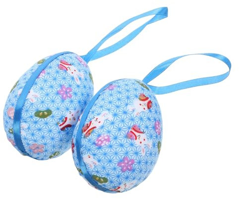 Amosfun 2stücke Ostereier Hängedekoration Bunte Eier Ornamente Für Ostern Festliche Deko Für Garten Und Innenräume