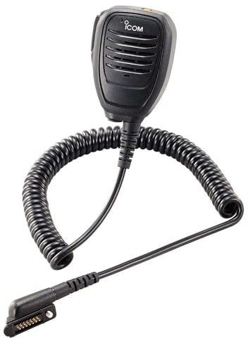 Generic Icom HM222H Hm-222h Wasserdichtes Lautsprecher-Mikrofon mit 3,5-mm-Zubehörbuchse und 14-poligem Anschluss