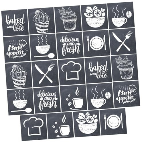 jojofuny 24stücke Vintage Fliesenaufkleber Selbstklebende Wanddekor Aufkleber Für Schlafzimmer Küche Badezimmer Abnehmbare Wasserdichte Fliesenaufkleber