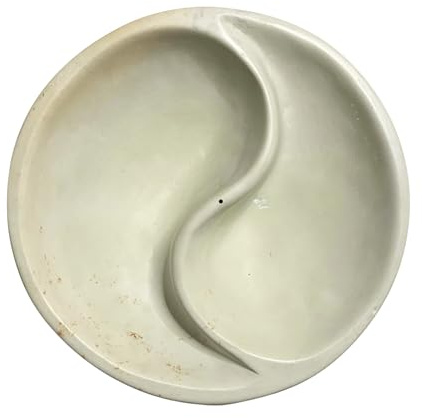 KRIO 1x Yin Yang Schale I Räucherschale I Räucherstäbchenhalter in 3 Größen (Yin-Yang Schale Größe L)