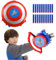 Generisch Shield Launcher, Captain Schild, Captain Shield Launcher, Schild Weiche Launcher Spielzeug, Captain Shield Soft Bullet Launcher, Shield Launcher für Kinder