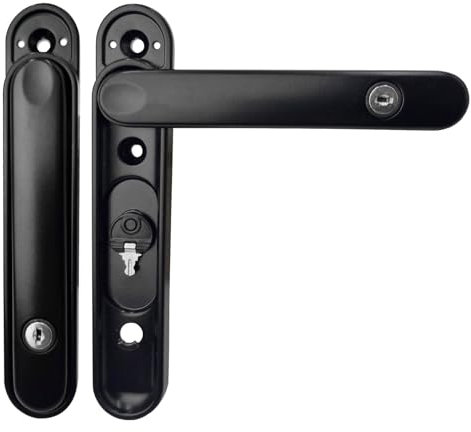 Truly PVC Limited greenteQ Clearline CentreFold Intermediate Bifold Patio Door Handle (3 Pack) - Black