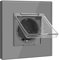 BSEED Enchufe Pared Schuko con Tapa Impermeable, Enchufes Pared 1 Gang, Outlet 16Amp Gris, Enchufes de Extensión