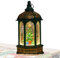 Glitzer Schneekugel Laterne, Vintage Sechseckige Windlampe, Wasserlaterne für Esstisch, Weihnachten Schneekugel Wasserlaterne, Leuchtende Schneekugel Laterne, für Esstisch Kamin Fenster