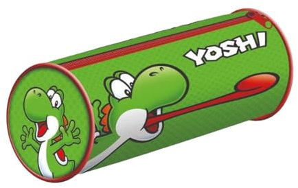 Pyramid International, Super Mario (Yoshi) Barrel Pencil Case - Helle und lustige Aufbewahrung für Super Mario Fans jeden Alters, Einheitsgröße