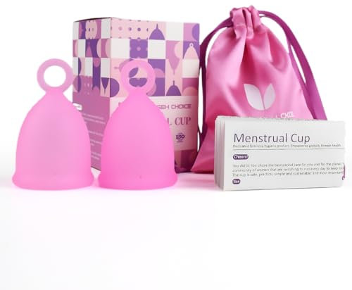 The Unisex Choice Small Size Periods or Menstrual Cup -The Most Easy Cup to Put in and Take Out with a Unique Ring Design