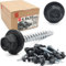 250x Vis autoforeuse metal 4,8x35 mm | RAL 7016 gris anthracite | vis autoperforante avec rondelles metal | vis à bois, vis bac acier, tirefond | Lun Fix