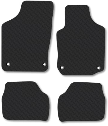 Vauxhall Corsa (2000-2006) 5mm Rubber Car Mats | Heavy Duty Rubber Tailored Fit Floor Mats Full Coverage Durable Waterproof Accessories Easy Clean Anti Slip Made in the UK