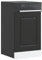 Pannello Lavastoviglie Kalmar Nero 45x1,5x67 cm in Truciolato (4,65KG)
