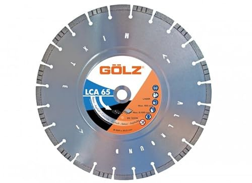 GÖLZ Diamant Trennscheibe LCA65 Ø500 x 25,4 mm, Diamantscheibe für Beton und Asphalt, neueste Mischsegment-Anordnung, Premium Qualität Made in Germany