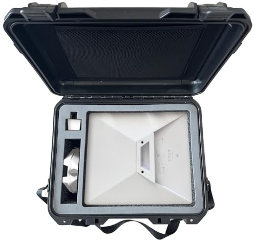 INNVO Wasserdichte Schutzhülle für Starlink Mini – Hartplastikschale mit maßgeschneiderter Schaumstoff- und Netztasche, einfach zu verstauen und zu organisieren, Starlink V4 (Gen 4) und Zubehör