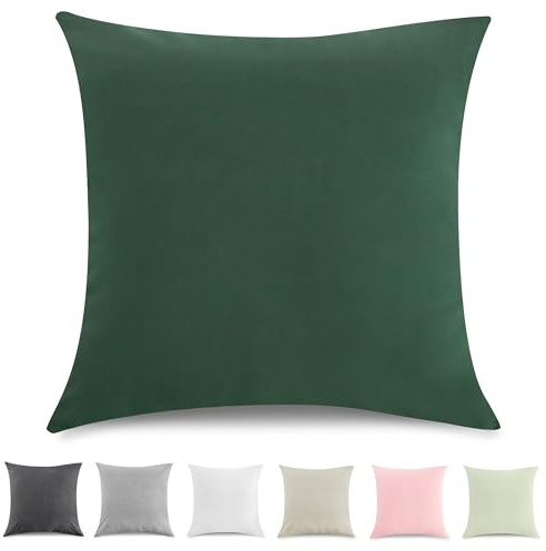 TOCOMOA Kissenbezug 45x45 cm 2er Set, Gewaschene Baumwolle Kissenbezüge