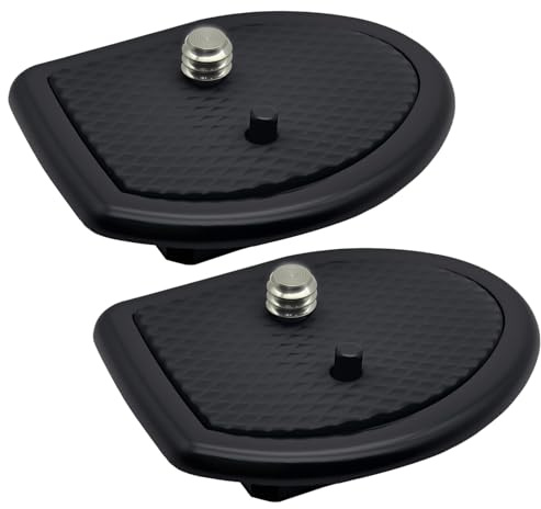 IOUALEY 2 Pack 27mm (1-1/16) Quick Release Plate, Universal Camera Tripod Mount Adapter Replacement for 27mm Square Socket Tripod Heads