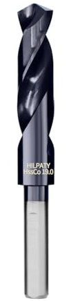 Hilpaty Foret Metal Hélicoïdaux, HSS Forets Meche Metal Professionnel Foret à Mèche M35 HSS-Co à Revêtement AlTiN, Standard DIN 338 (19mm)