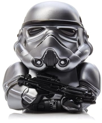TUBBZ Sammlerausgabe: Original Stormtrooper Glimmer Cosplaying Gummiente Vinylfigur – Offizielle Sammelfigur für Fans von Sturmtruppler