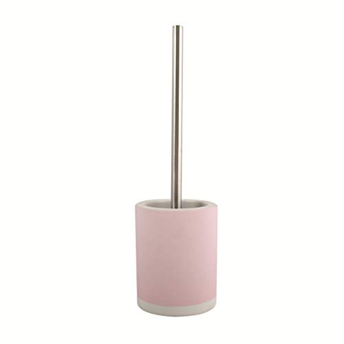 MSV Brosse WC avec Support Céramique Cagliari Rose Pastel