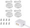 Lot de 4 Spots LED 12V Intérieur Lumineux avec adaptateur Splitter pour camping-car, camion, caravane, bus, bateau, cuisine, salon