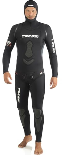 Cressi Apnea Complete Wetsuit - Two Piece Apnea Wetsuit, available in Premium Neoprene 3.5_ 5_7 mm, for Men