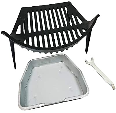 Your Diy Shop Round Bow Grate, Ashpan and Lifting Tool Set 16 Inch