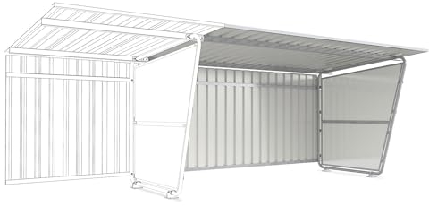 Kaiser + Kraft | Überdachung Siegen | Anbaueinheit | einseitig | aus Profilblech | Tiefe 2330 mm