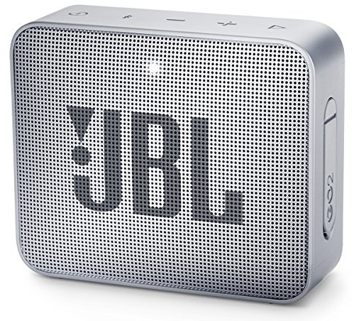 JBL, Go 2, amplificatore portatile, impermeabile, wireless, 1 microfono, 1 jack stereo da 3,5 mm, bluetooth, colore: grigio, Jblgo2Gry
