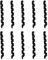 SGerste 10Pcs Bike Frame Protector Outer Brake Gear Cable Wrap Spiral Sleeve Black